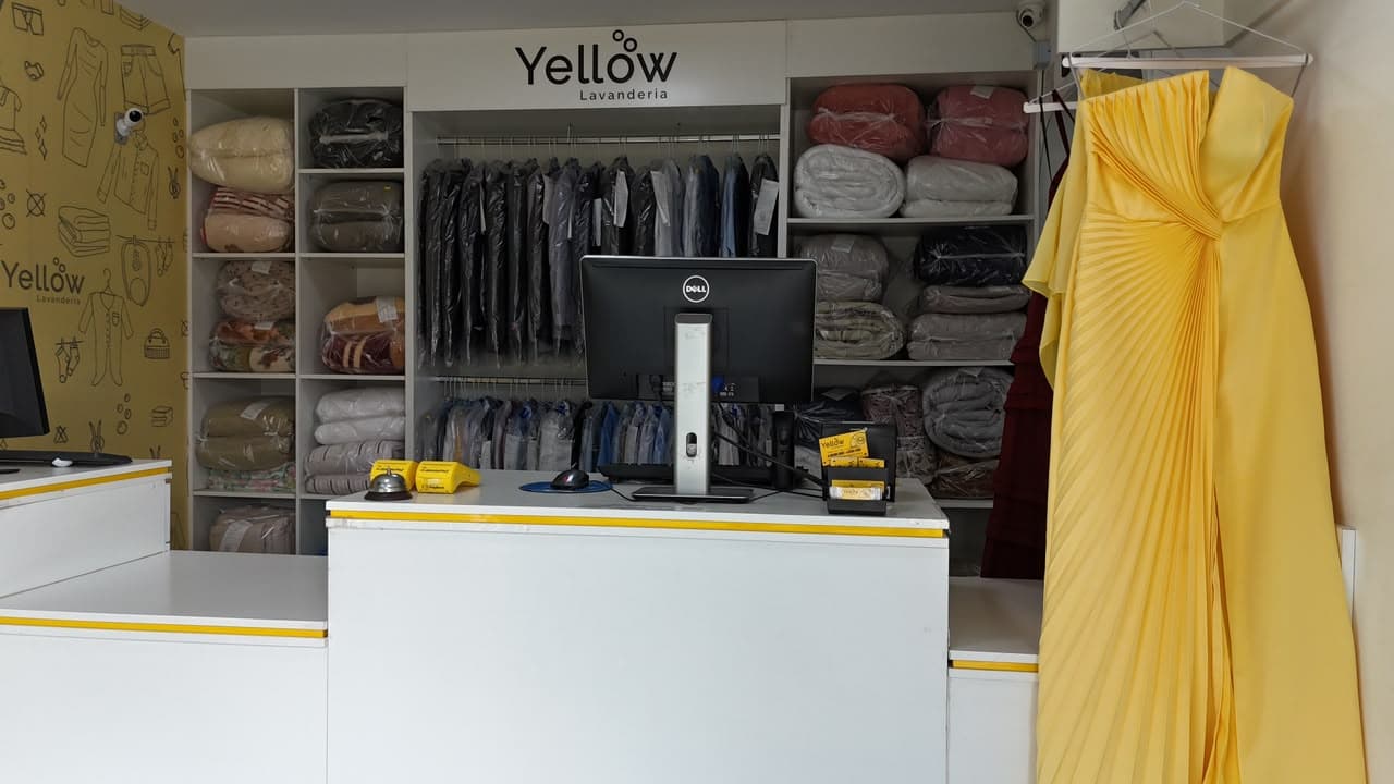 Recepção da Lavanderia Yellow no Jardim das Américas, Curitiba